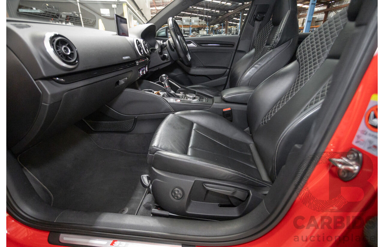 5/2015 Audi S3 2.0 TFSI Quattro (AWD) 8V MY15 4D Sedan Misano Red Pearlescent Turbo 2.0L