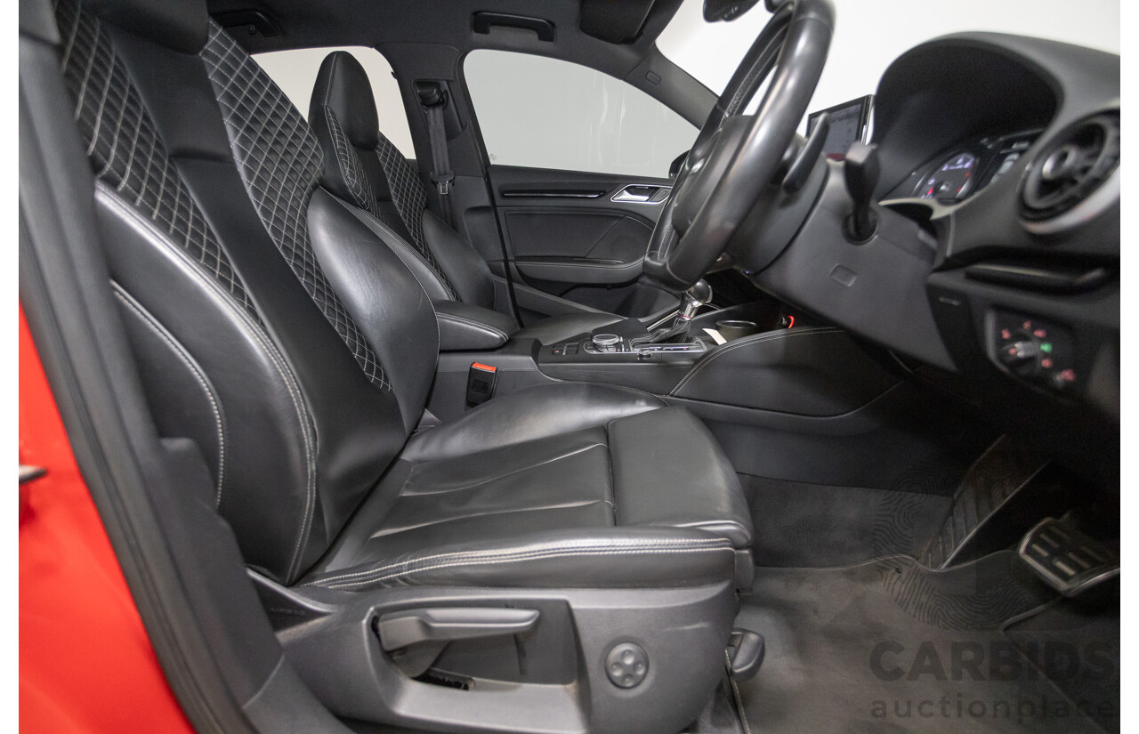 5/2015 Audi S3 2.0 TFSI Quattro (AWD) 8V MY15 4D Sedan Misano Red Pearlescent Turbo 2.0L