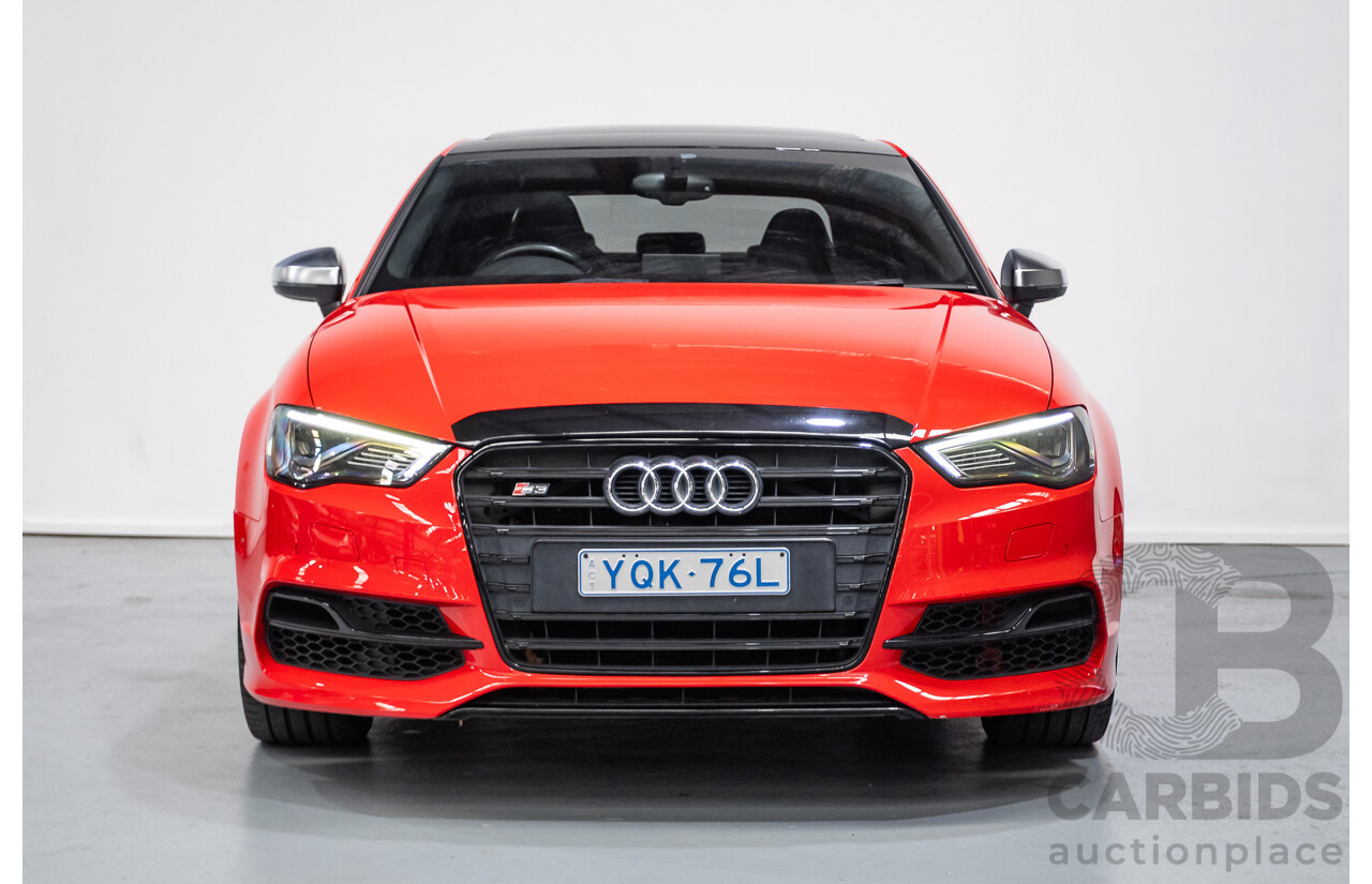 5/2015 Audi S3 2.0 TFSI Quattro (AWD) 8V MY15 4D Sedan Misano Red Pearlescent Turbo 2.0L