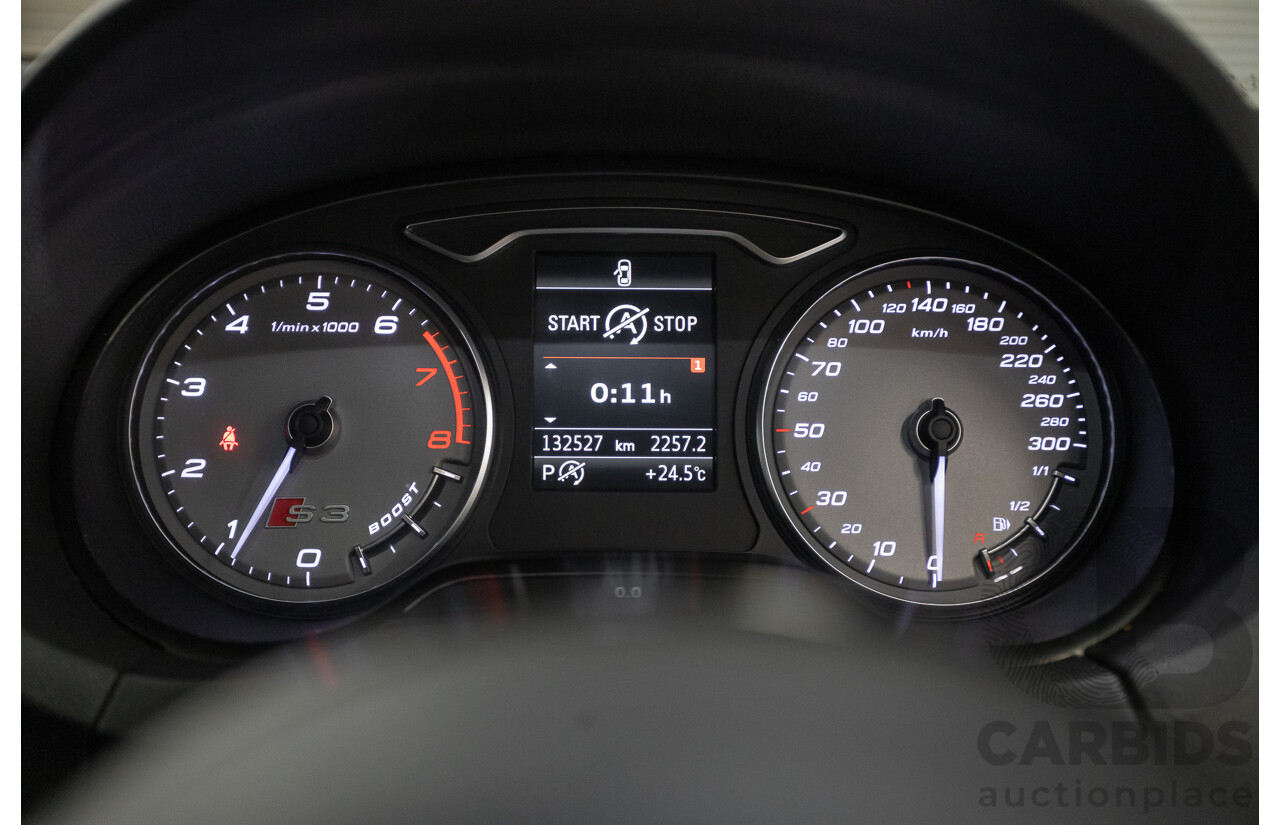 5/2015 Audi S3 2.0 TFSI Quattro (AWD) 8V MY15 4D Sedan Misano Red Pearlescent Turbo 2.0L