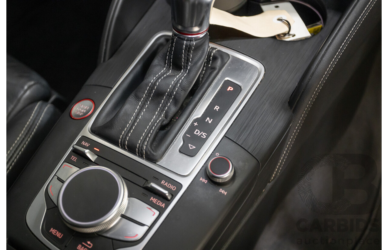 5/2015 Audi S3 2.0 TFSI Quattro (AWD) 8V MY15 4D Sedan Misano Red Pearlescent Turbo 2.0L