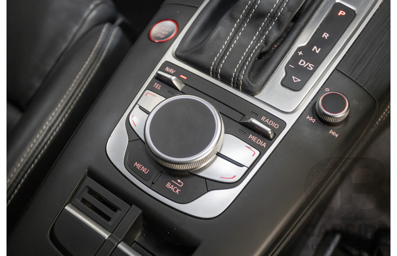 5/2015 Audi S3 2.0 TFSI Quattro (AWD) 8V MY15 4D Sedan Misano Red Pearlescent Turbo 2.0L