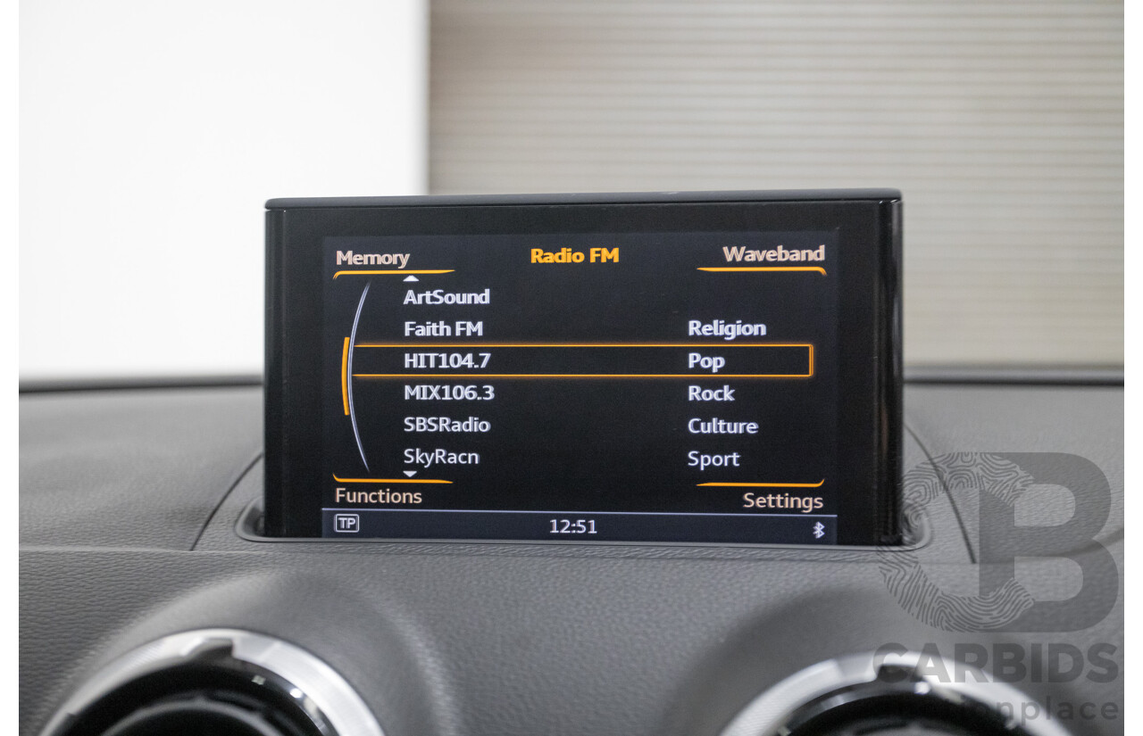 5/2015 Audi S3 2.0 TFSI Quattro (AWD) 8V MY15 4D Sedan Misano Red Pearlescent Turbo 2.0L