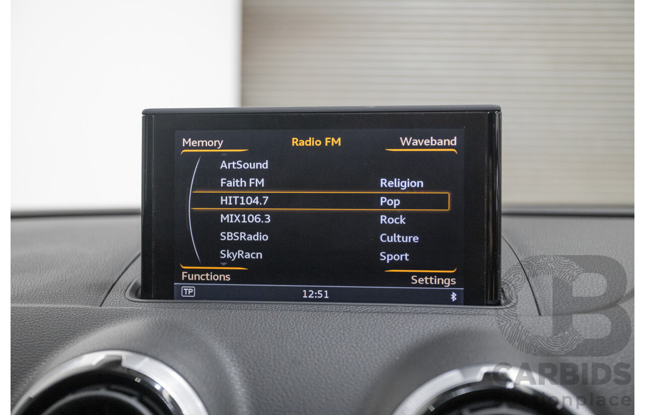 5/2015 Audi S3 2.0 TFSI Quattro (AWD) 8V MY15 4D Sedan Misano Red Pearlescent Turbo 2.0L