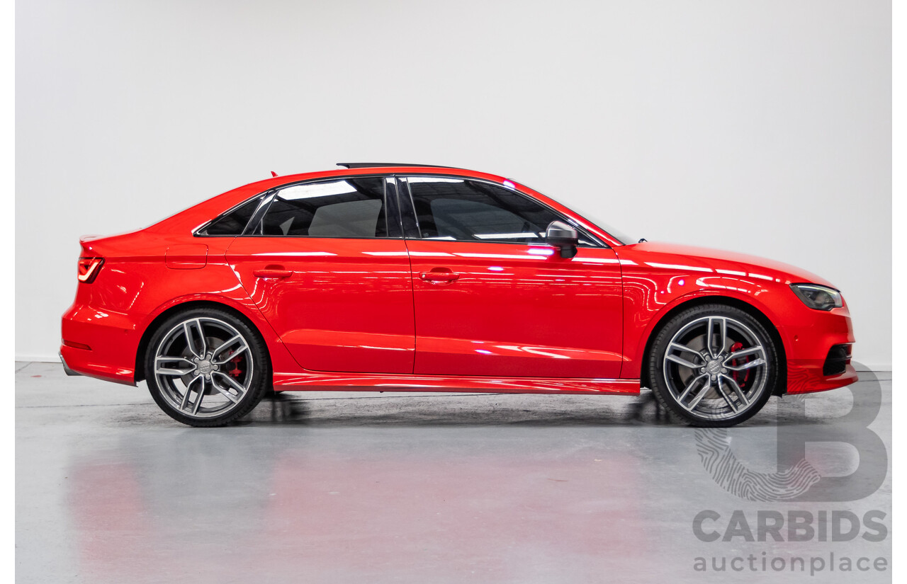 5/2015 Audi S3 2.0 TFSI Quattro (AWD) 8V MY15 4D Sedan Misano Red Pearlescent Turbo 2.0L
