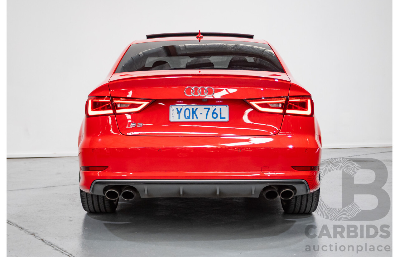 5/2015 Audi S3 2.0 TFSI Quattro (AWD) 8V MY15 4D Sedan Misano Red Pearlescent Turbo 2.0L