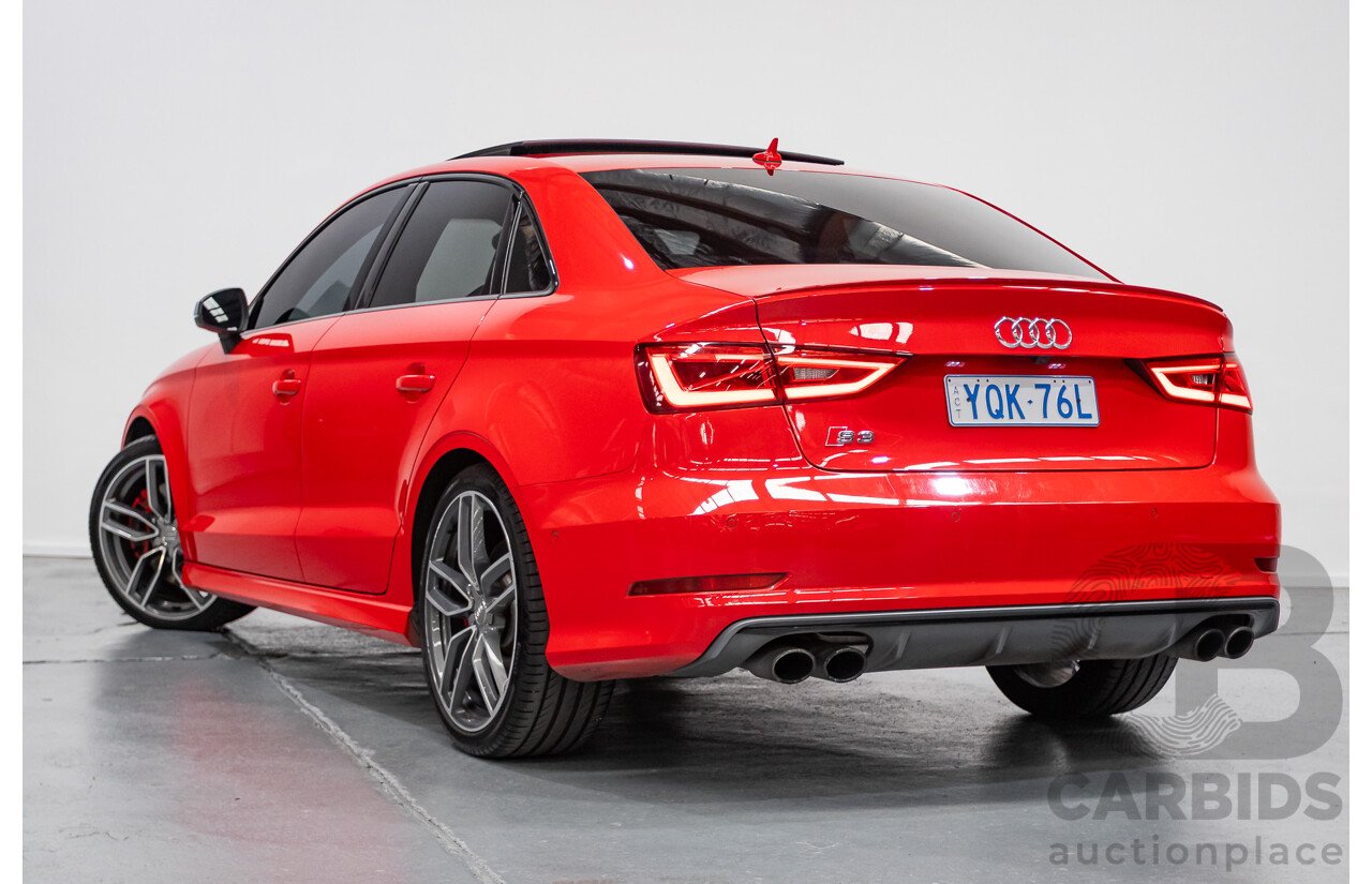 5/2015 Audi S3 2.0 TFSI Quattro (AWD) 8V MY15 4D Sedan Misano Red Pearlescent Turbo 2.0L