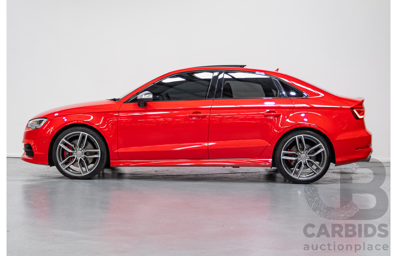 5/2015 Audi S3 2.0 TFSI Quattro (AWD) 8V MY15 4D Sedan Misano Red Pearlescent Turbo 2.0L