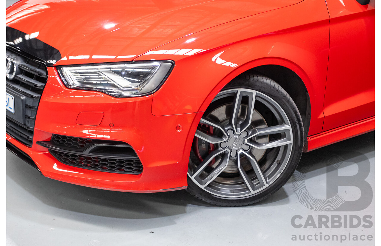 5/2015 Audi S3 2.0 TFSI Quattro (AWD) 8V MY15 4D Sedan Misano Red Pearlescent Turbo 2.0L