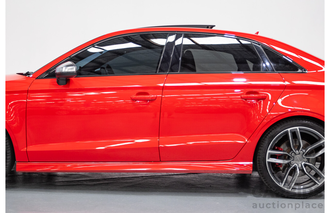 5/2015 Audi S3 2.0 TFSI Quattro (AWD) 8V MY15 4D Sedan Misano Red Pearlescent Turbo 2.0L