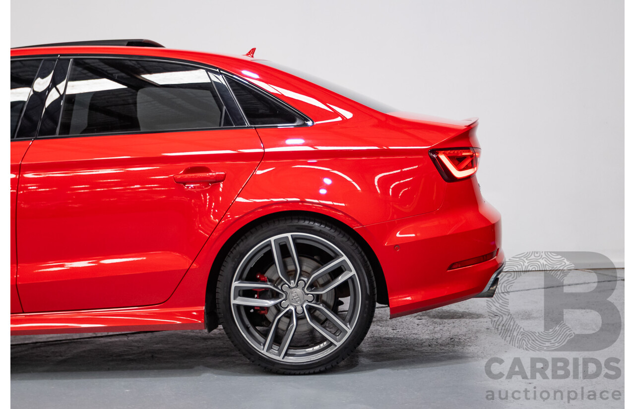 5/2015 Audi S3 2.0 TFSI Quattro (AWD) 8V MY15 4D Sedan Misano Red Pearlescent Turbo 2.0L