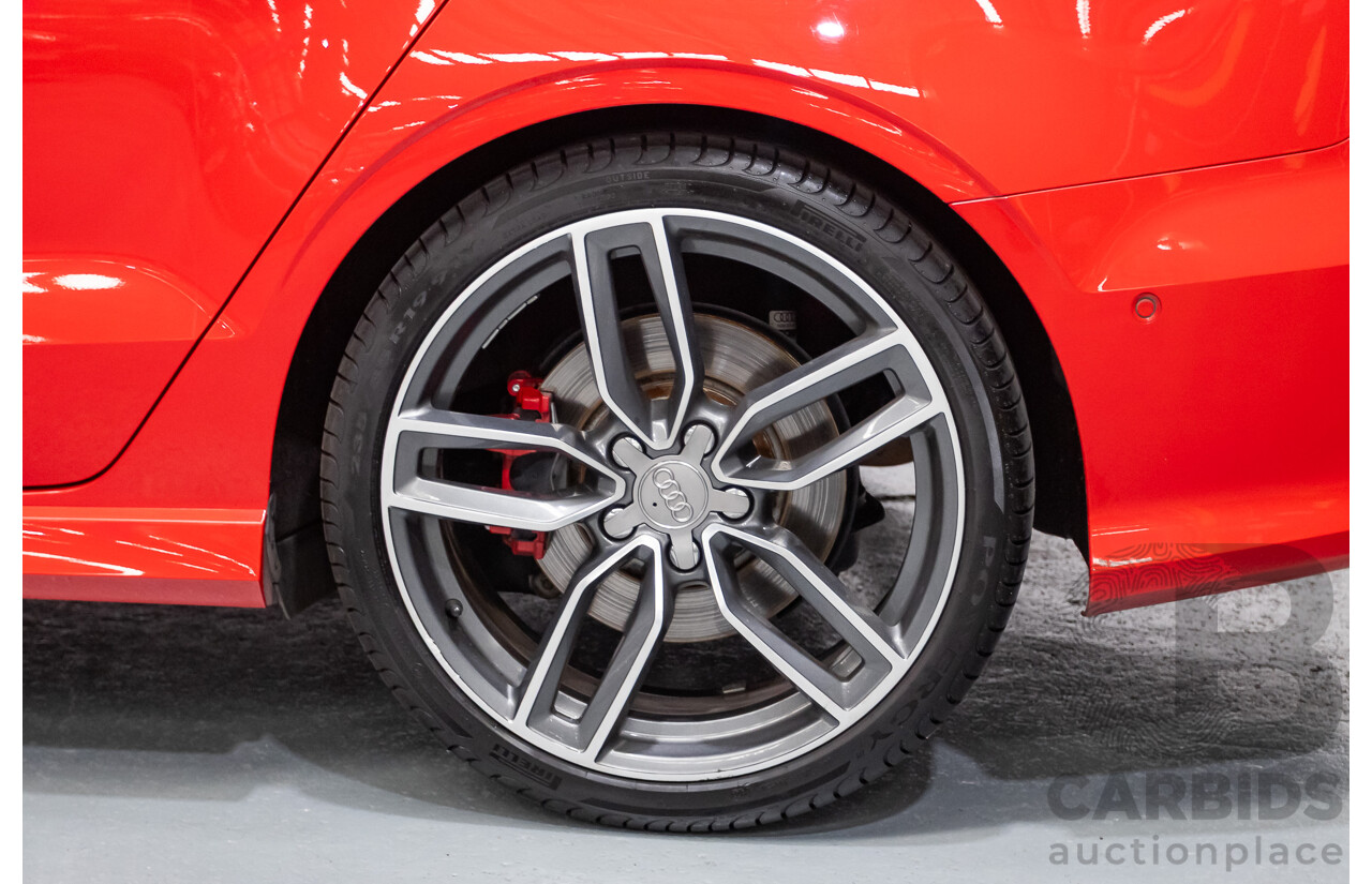 5/2015 Audi S3 2.0 TFSI Quattro (AWD) 8V MY15 4D Sedan Misano Red Pearlescent Turbo 2.0L
