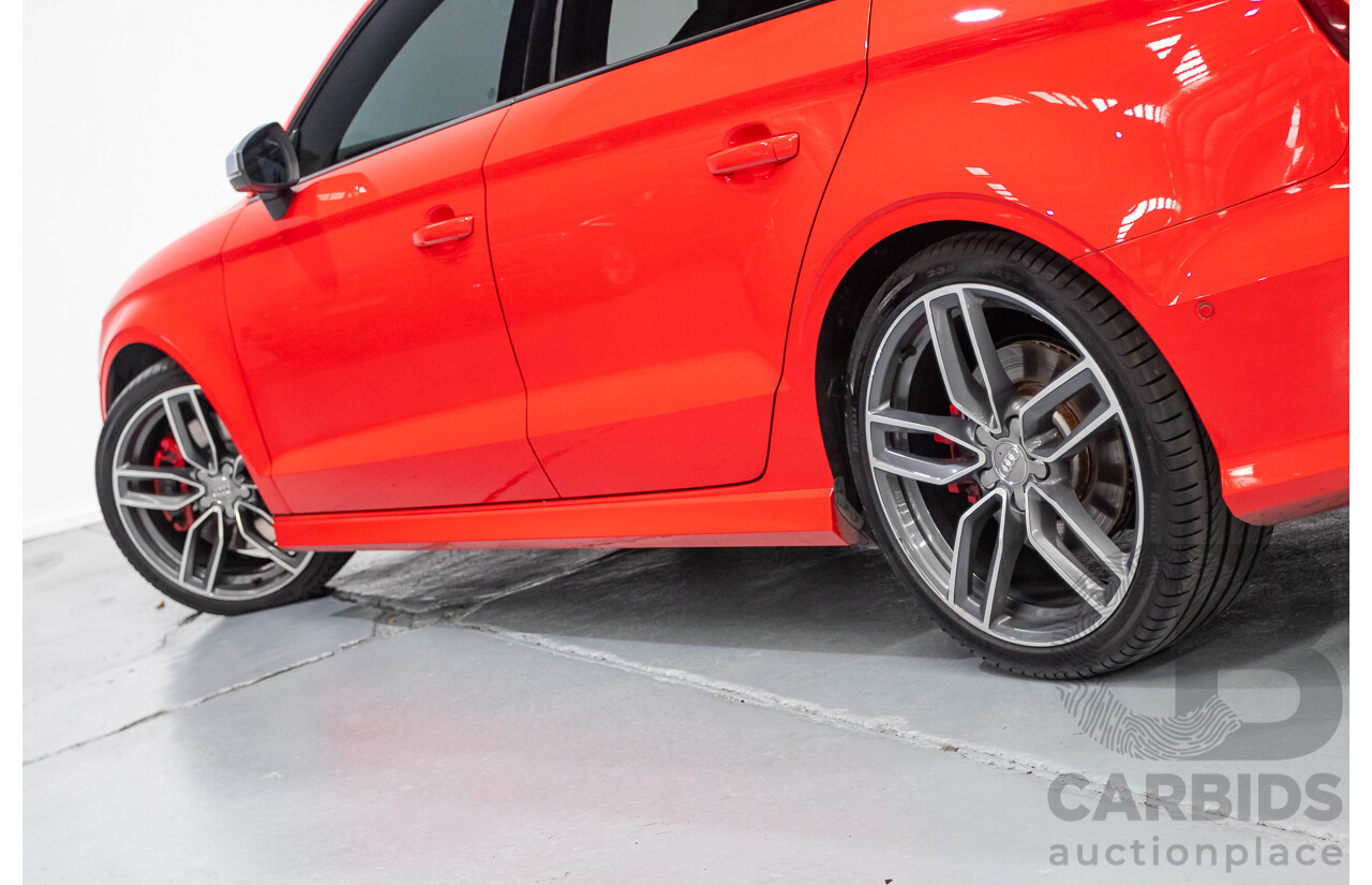 5/2015 Audi S3 2.0 TFSI Quattro (AWD) 8V MY15 4D Sedan Misano Red Pearlescent Turbo 2.0L