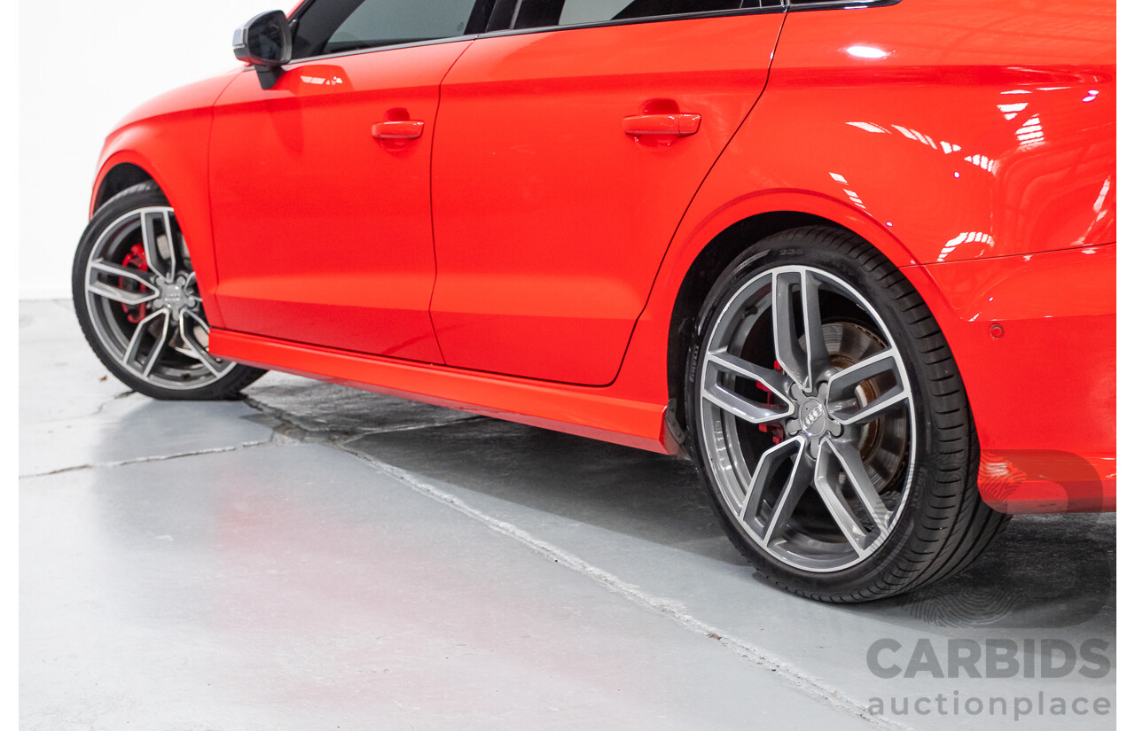 5/2015 Audi S3 2.0 TFSI Quattro (AWD) 8V MY15 4D Sedan Misano Red Pearlescent Turbo 2.0L