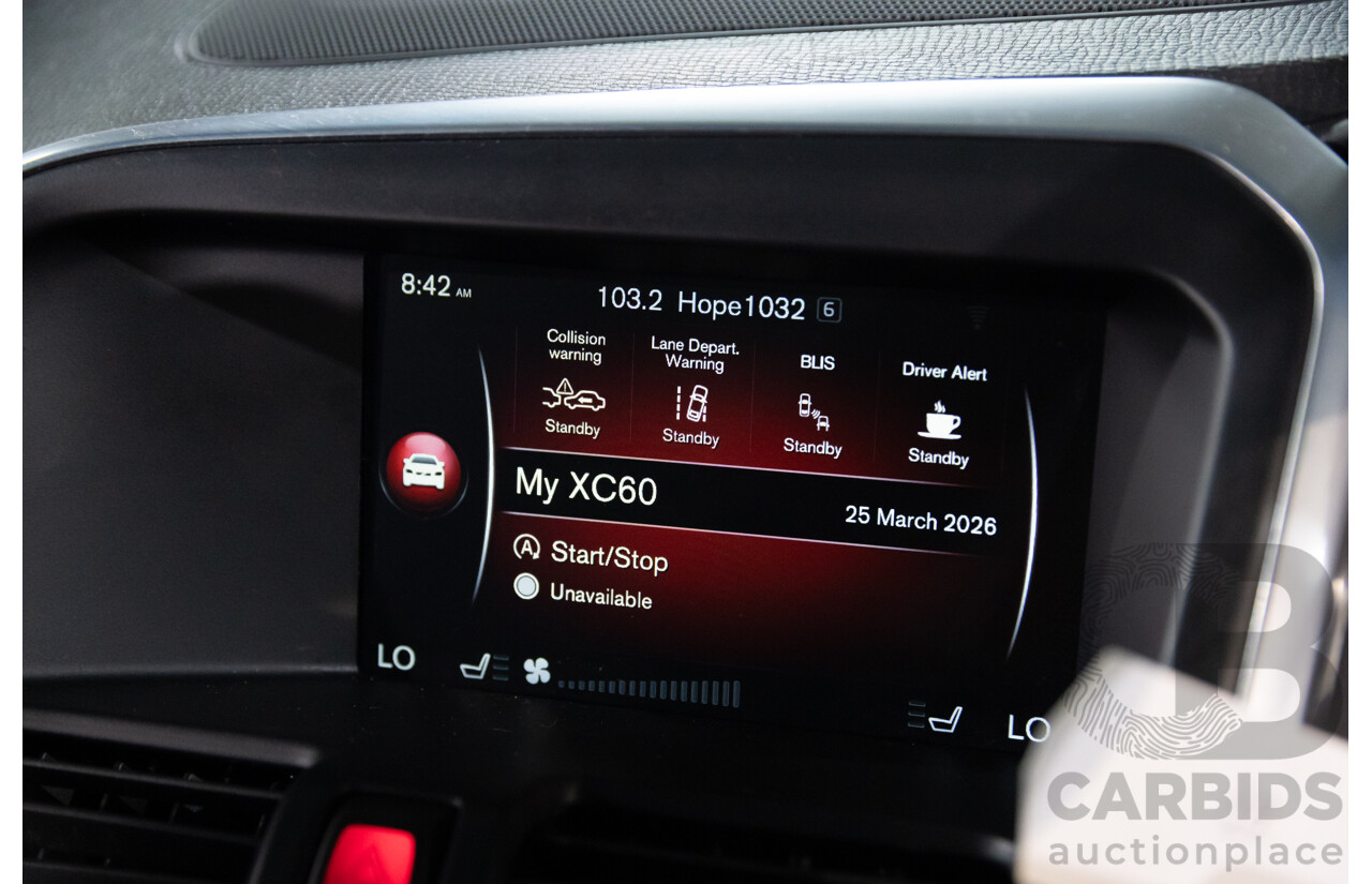 01/2017 Volvo XC60 D4 Luxury (AWD) DZ MY17 4d Wagon Blue Turbo Diesel 2.4L