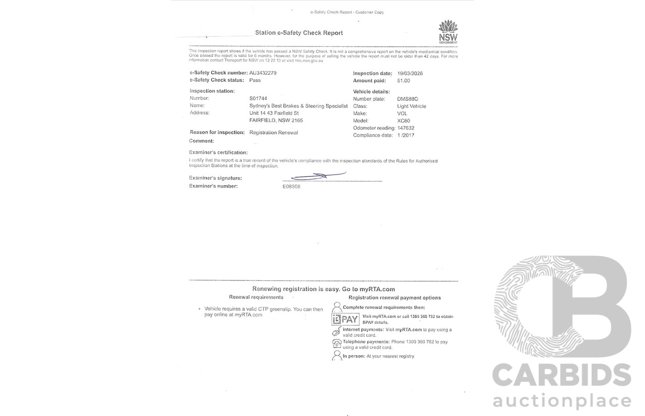 01/2017 Volvo XC60 D4 Luxury (AWD) DZ MY17 4d Wagon Blue Turbo Diesel 2.4L