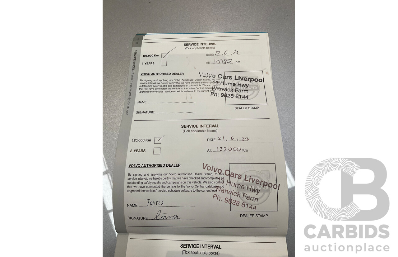 01/2017 Volvo XC60 D4 Luxury (AWD) DZ MY17 4d Wagon Blue Turbo Diesel 2.4L