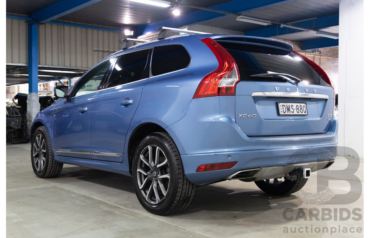 01/2017 Volvo XC60 D4 Luxury (AWD) DZ MY17 4d Wagon Blue Turbo Diesel 2.4L