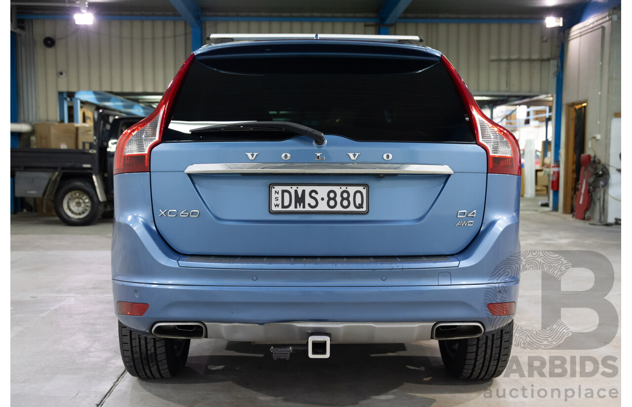 01/2017 Volvo XC60 D4 Luxury (AWD) DZ MY17 4d Wagon Blue Turbo Diesel 2.4L