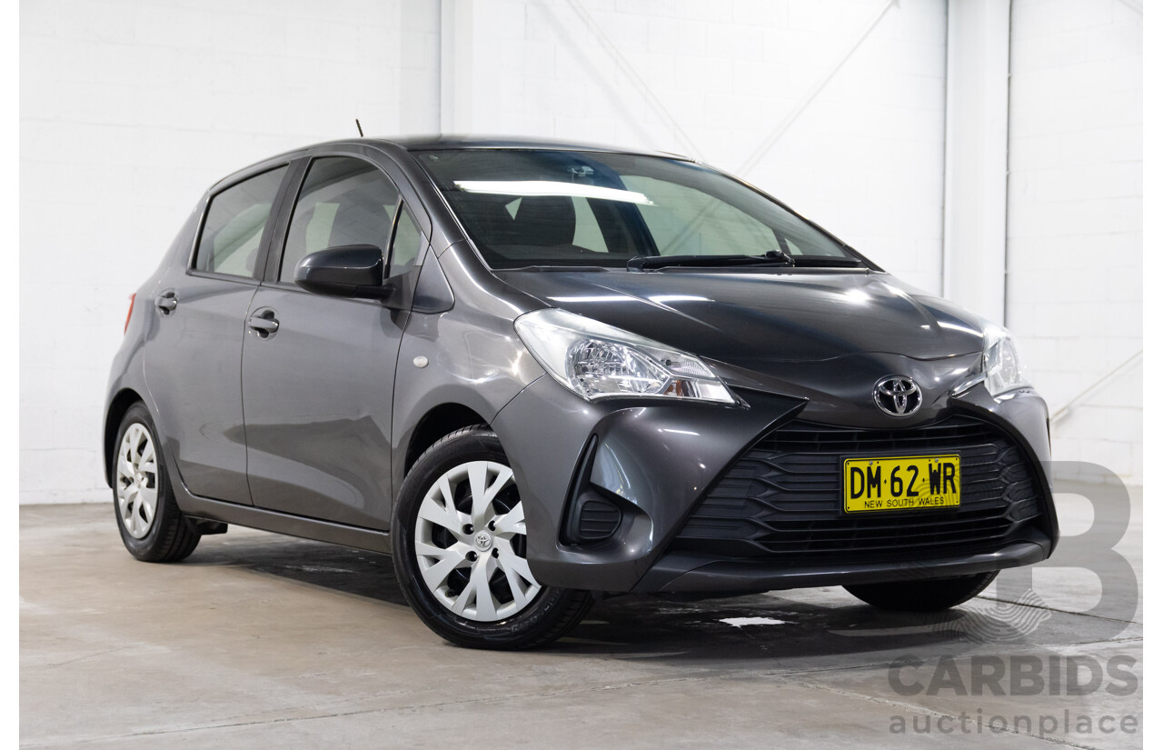 07/2019 Toyota Yaris Ascent (FWD) NCP130R MY18 5d Hatchback Magnetic Grey Metallic 1.3L