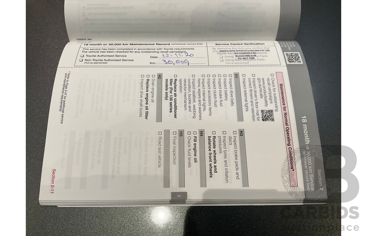 07/2019 Toyota Yaris Ascent (FWD) NCP130R MY18 5d Hatchback Magnetic Grey Metallic 1.3L