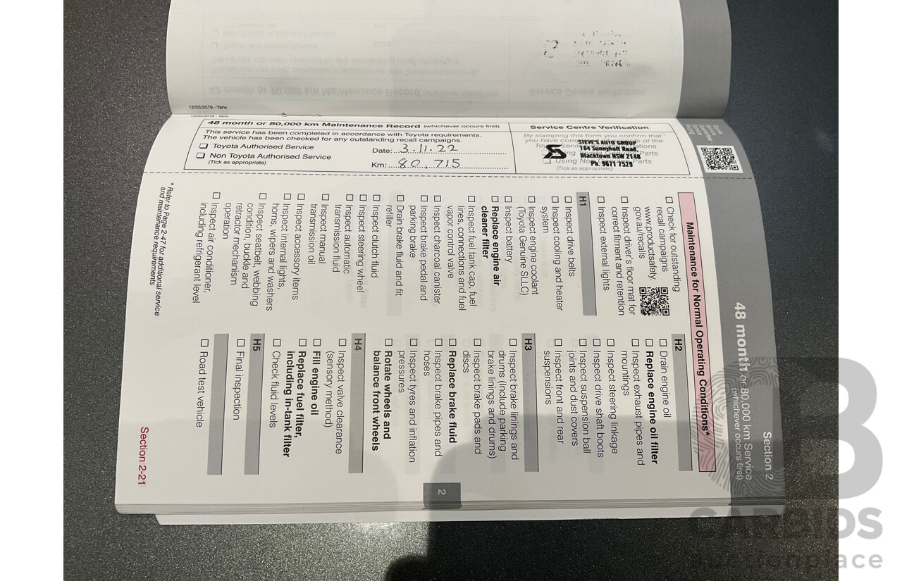 07/2019 Toyota Yaris Ascent (FWD) NCP130R MY18 5d Hatchback Magnetic Grey Metallic 1.3L