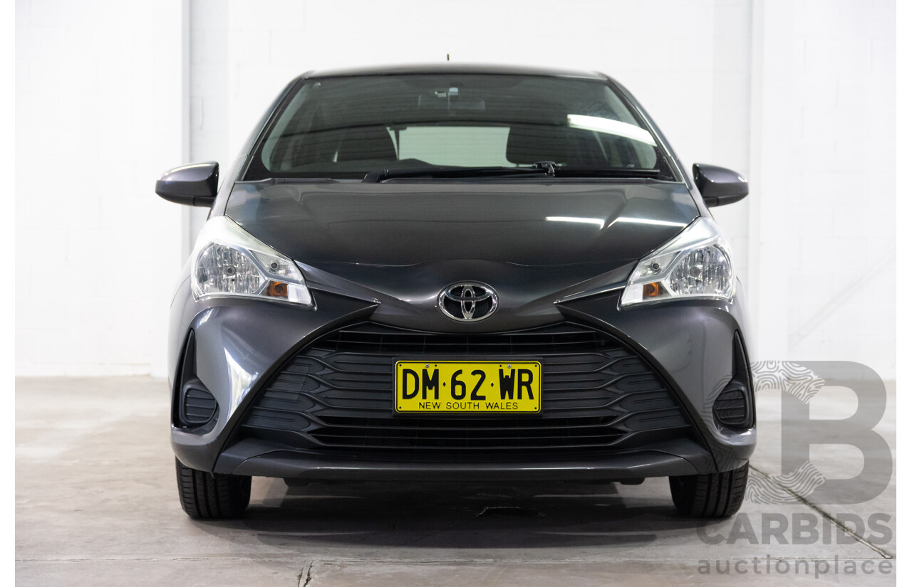 07/2019 Toyota Yaris Ascent (FWD) NCP130R MY18 5d Hatchback Magnetic Grey Metallic 1.3L