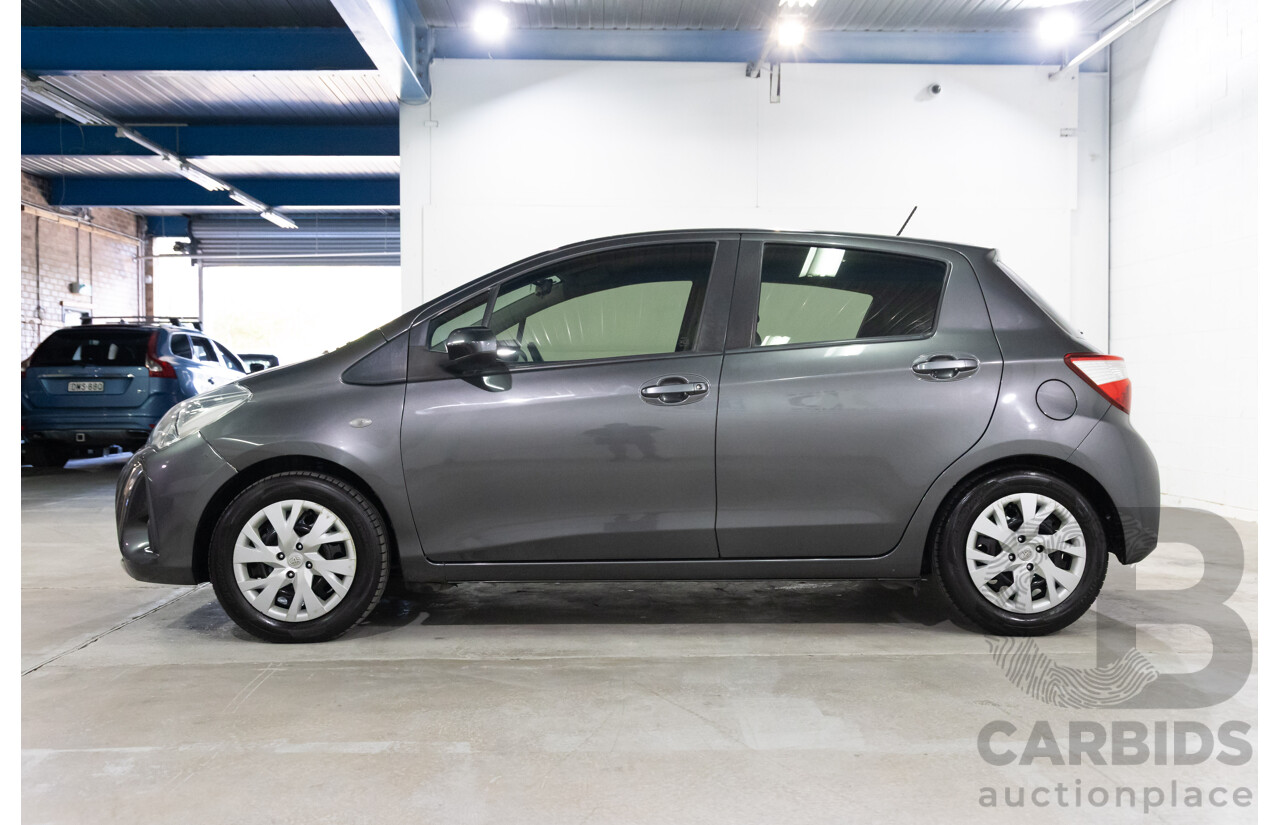 07/2019 Toyota Yaris Ascent (FWD) NCP130R MY18 5d Hatchback Magnetic Grey Metallic 1.3L