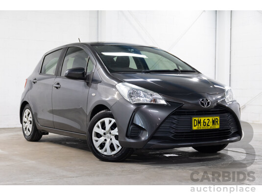 07/2019 Toyota Yaris Ascent (FWD) NCP130R MY18 5d Hatchback Magnetic Grey Metallic 1.3L