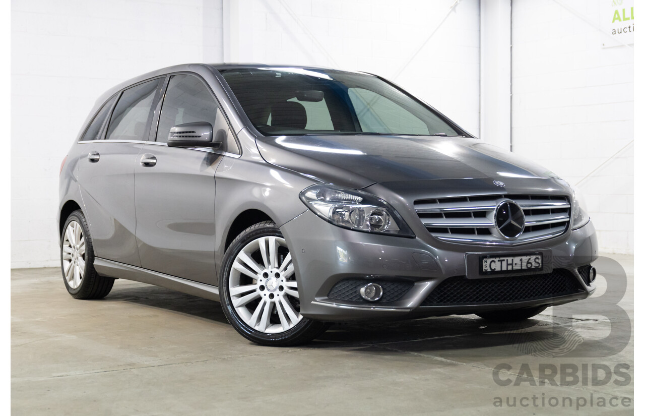 6/2014 Mercedes-Benz B200 246 MY14 5d Hatchback Mountain Grey Metallic Turbo 1.6L