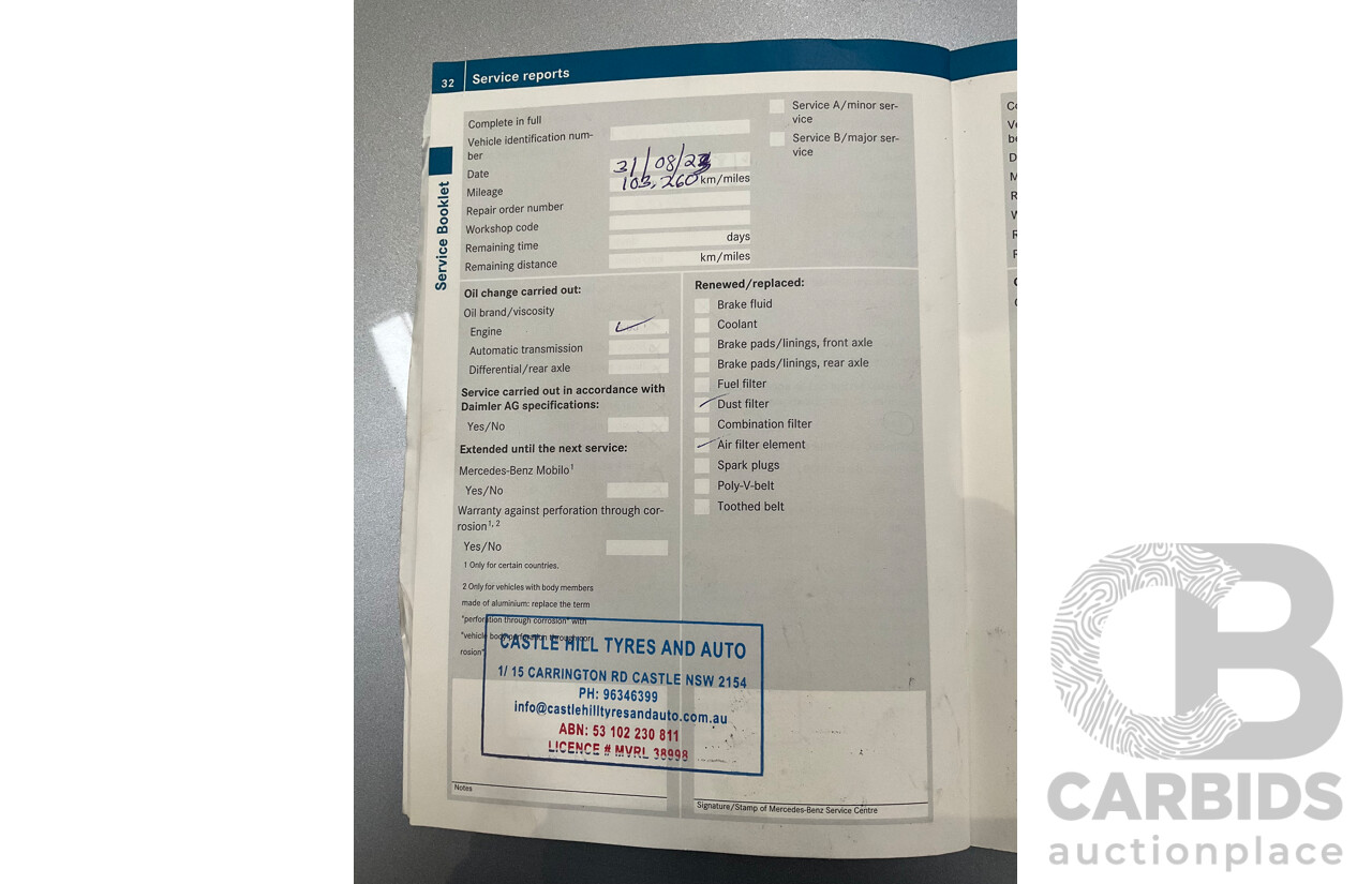 6/2014 Mercedes-Benz B200 246 MY14 5d Hatchback Mountain Grey Metallic Turbo 1.6L