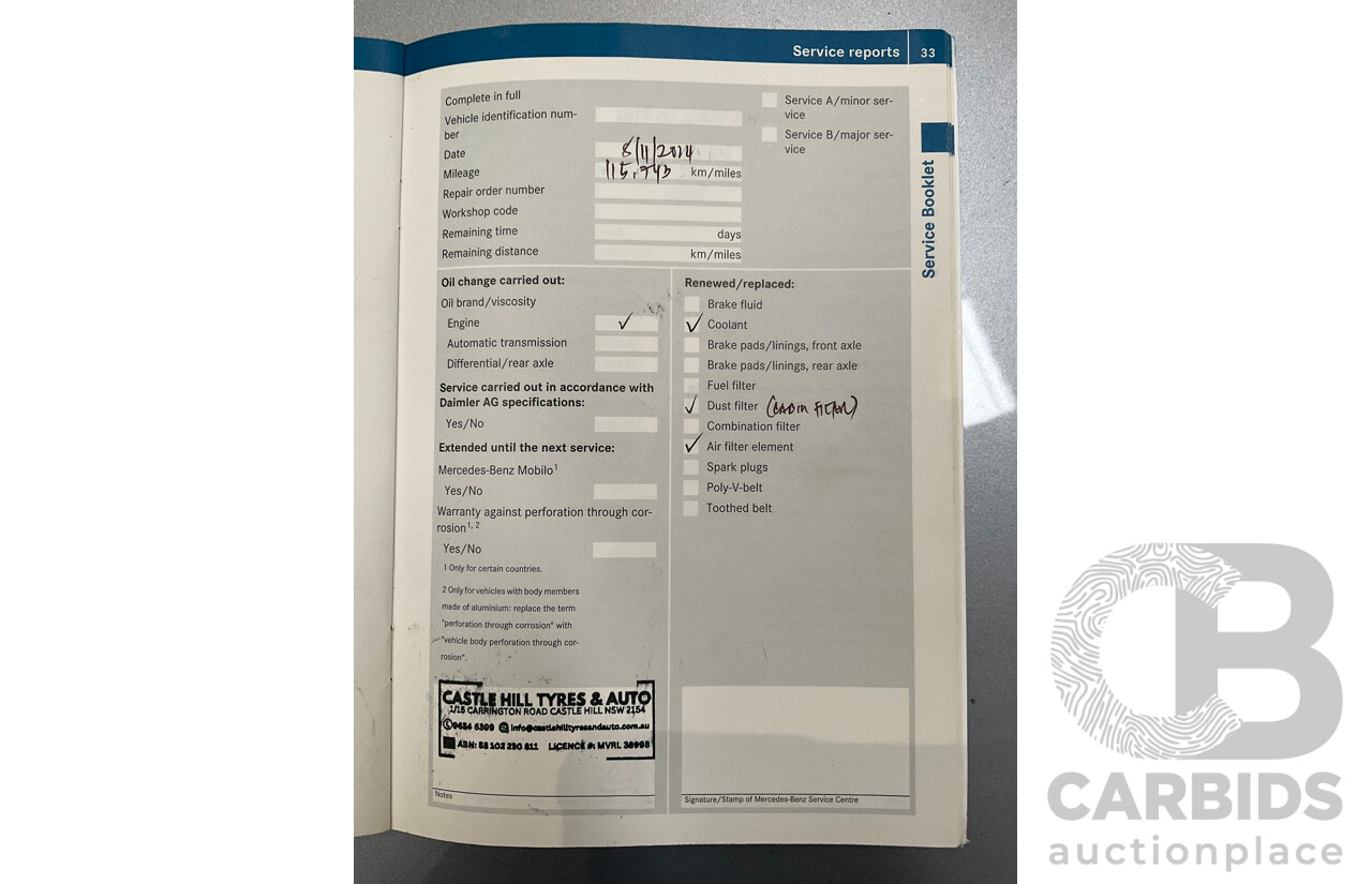 6/2014 Mercedes-Benz B200 246 MY14 5d Hatchback Mountain Grey Metallic Turbo 1.6L