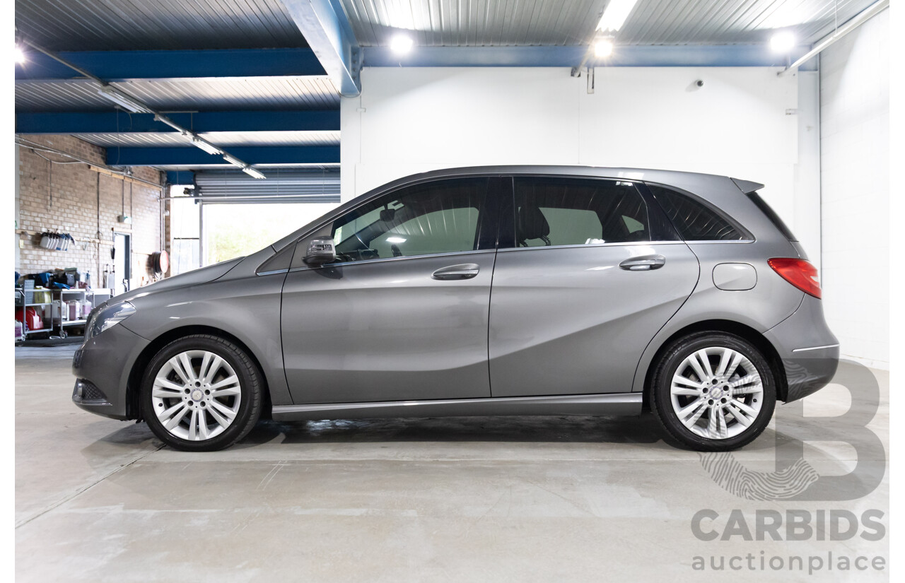 6/2014 Mercedes-Benz B200 246 MY14 5d Hatchback Mountain Grey Metallic Turbo 1.6L