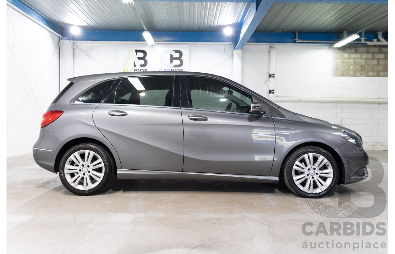 6/2014 Mercedes-Benz B200 246 MY14 5d Hatchback Mountain Grey Metallic Turbo 1.6L
