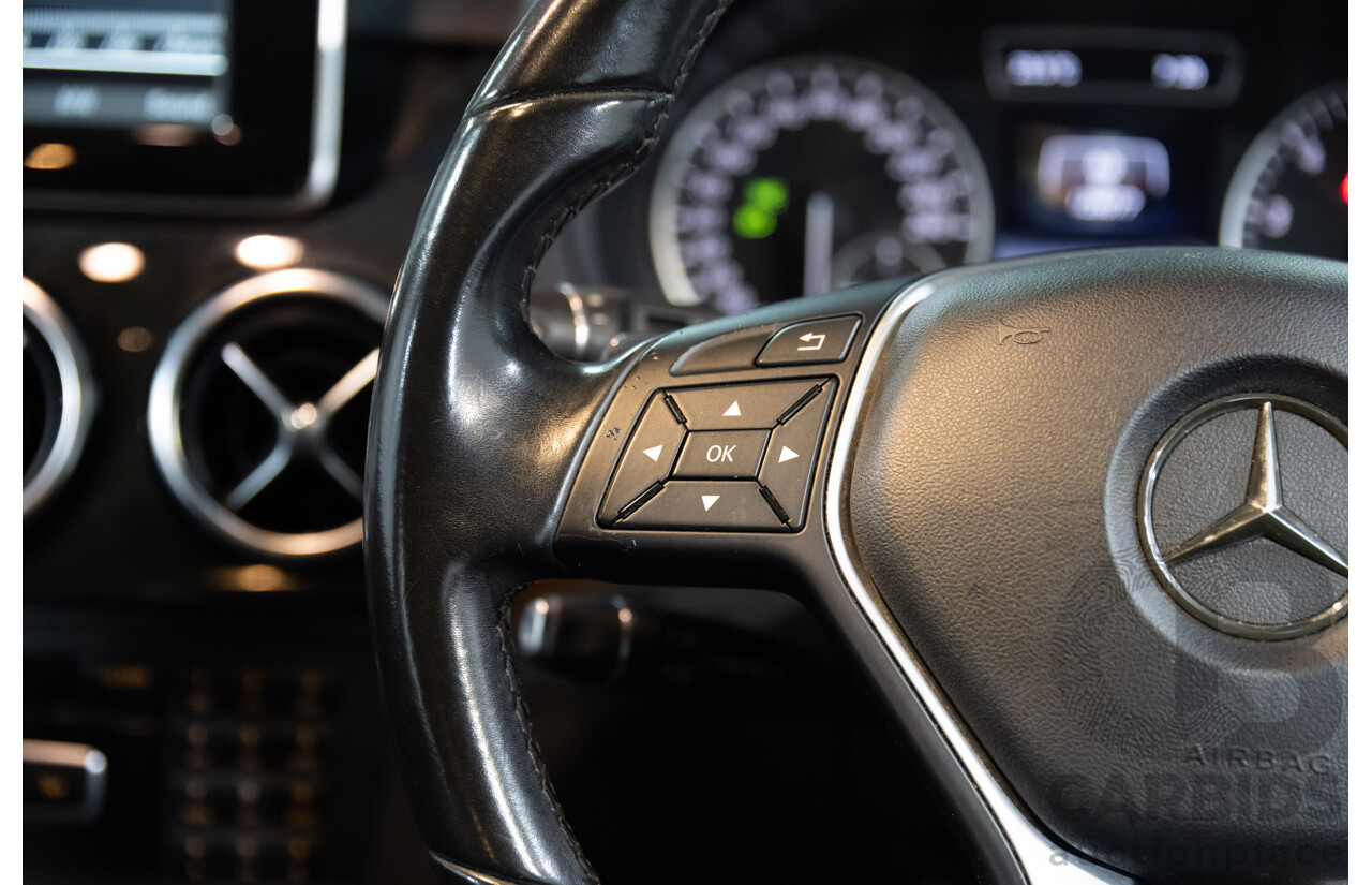 6/2014 Mercedes-Benz B200 246 MY14 5d Hatchback Mountain Grey Metallic Turbo 1.6L