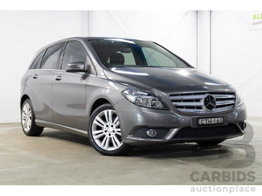 6/2014 Mercedes-Benz B200 246 MY14 5d Hatchback Mountain Grey Metallic Turbo 1.6L
