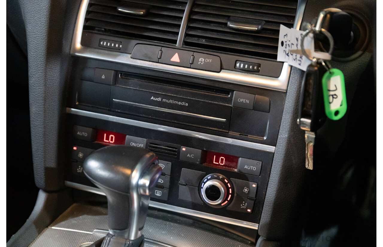 2/2014 Audi Q7 3.0 TDI S-Line Quattro MY14 4d Wagon Floret Silver Metallic Turbo Diesel V6 3.0L - 7 Seater