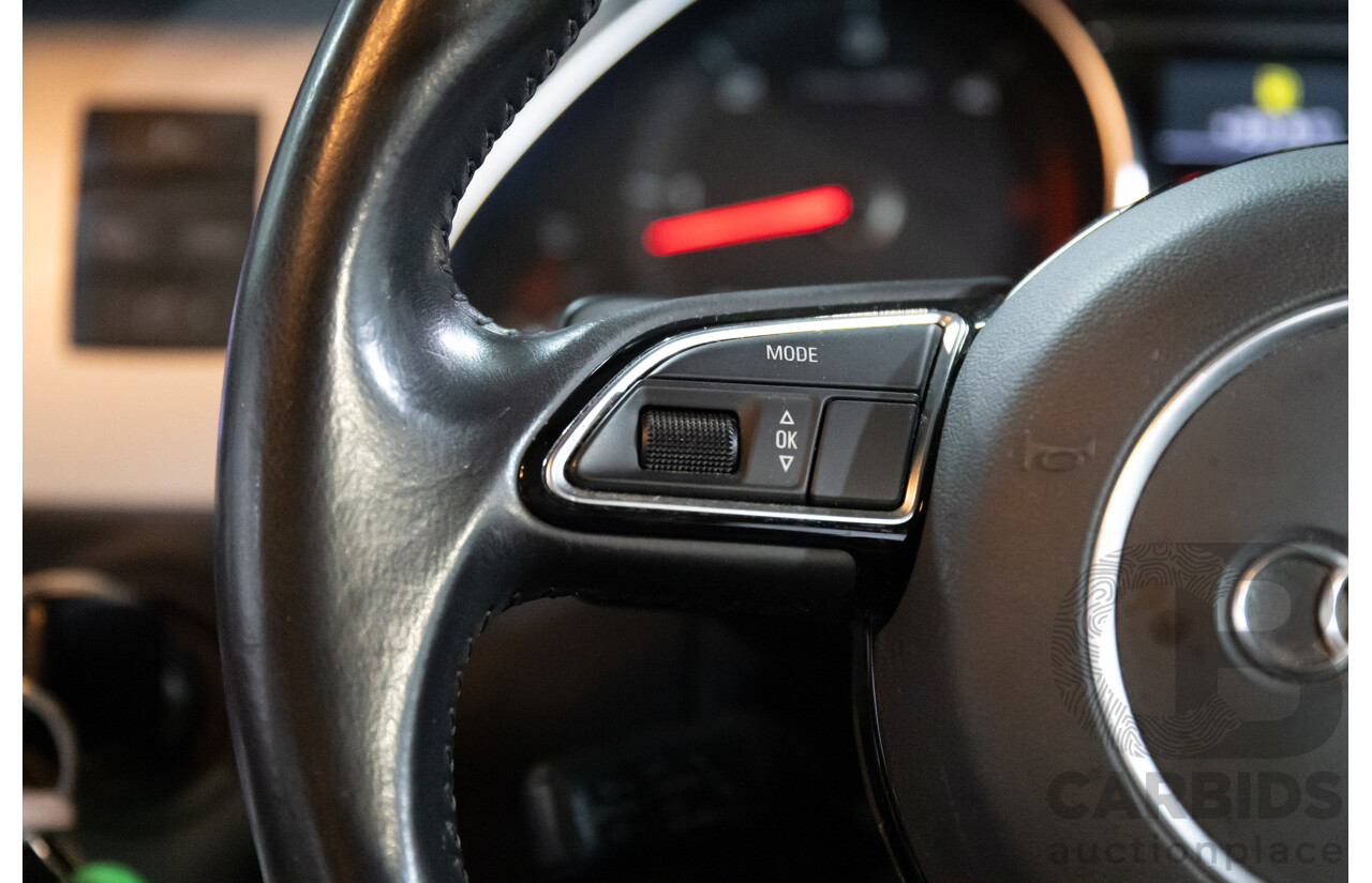 2/2014 Audi Q7 3.0 TDI S-Line Quattro MY14 4d Wagon Floret Silver Metallic Turbo Diesel V6 3.0L - 7 Seater