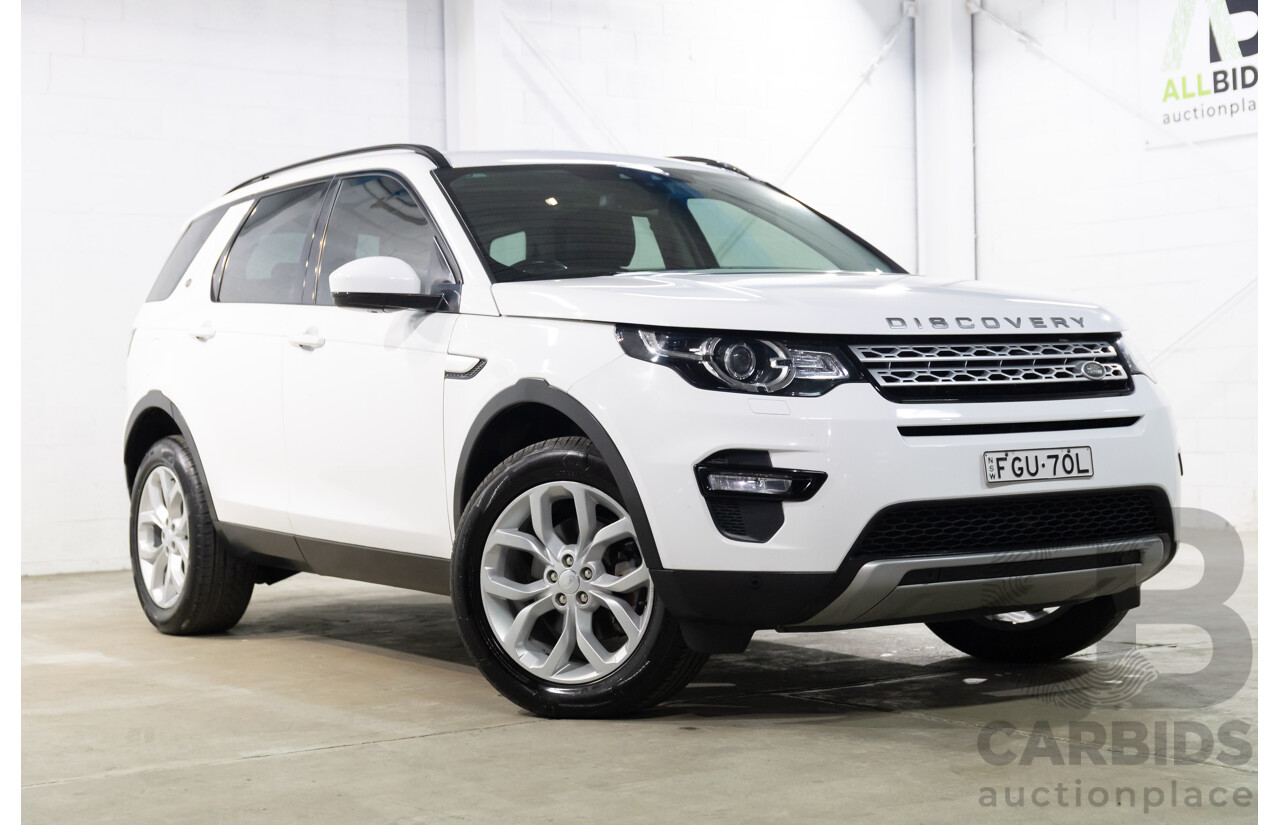01/2018 Land Rover Discovery Sport Td4 HSE (132kW AWD) L550 MY18 4d Wagon Fuji White Turbo Diesel 2.0L - 7 Seater