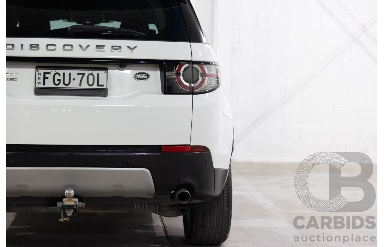 01/2018 Land Rover Discovery Sport Td4 HSE (132kW AWD) L550 MY18 4d Wagon Fuji White Turbo Diesel 2.0L - 7 Seater