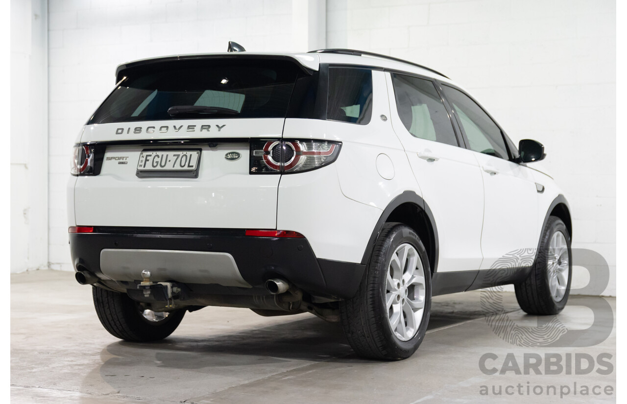 01/2018 Land Rover Discovery Sport Td4 HSE (132kW AWD) L550 MY18 4d Wagon Fuji White Turbo Diesel 2.0L - 7 Seater