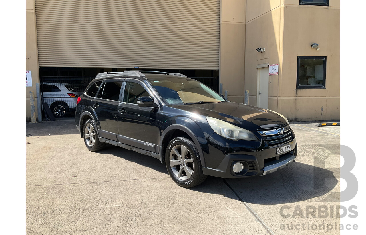 10/2013 Subaru Outback 2.5i (AWD) MY14 4d Wagon Black 2.5L