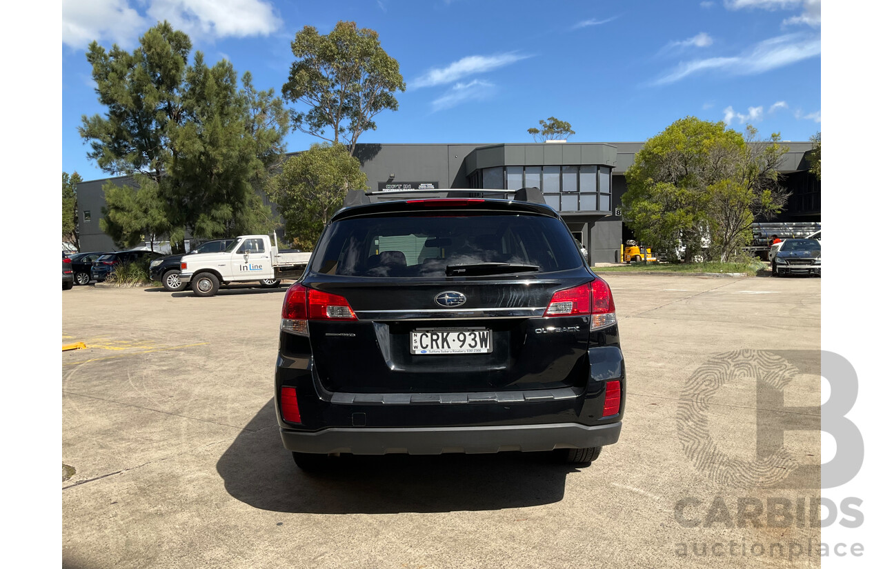 10/2013 Subaru Outback 2.5i (AWD) MY14 4d Wagon Black 2.5L