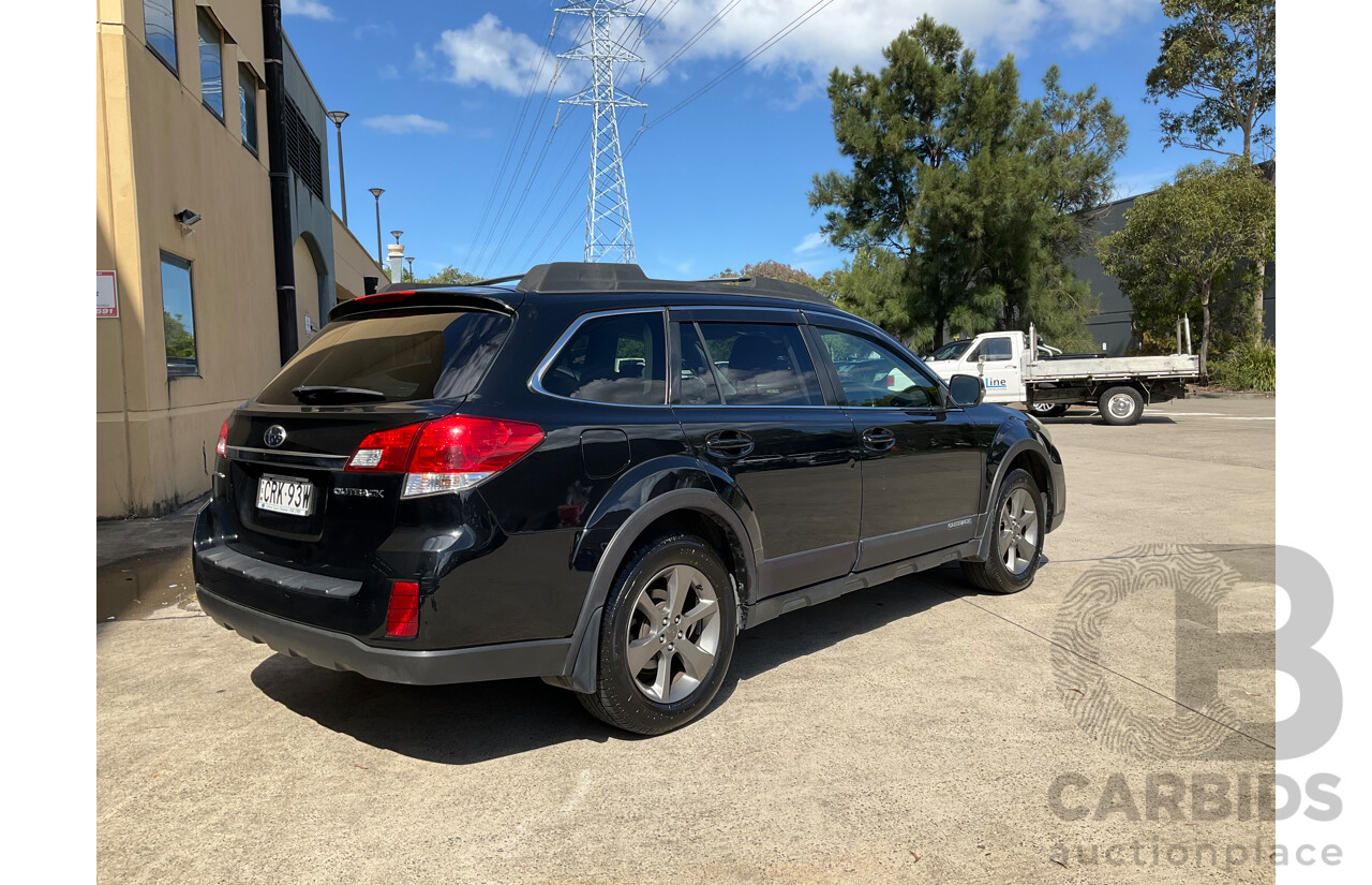 10/2013 Subaru Outback 2.5i (AWD) MY14 4d Wagon Black 2.5L