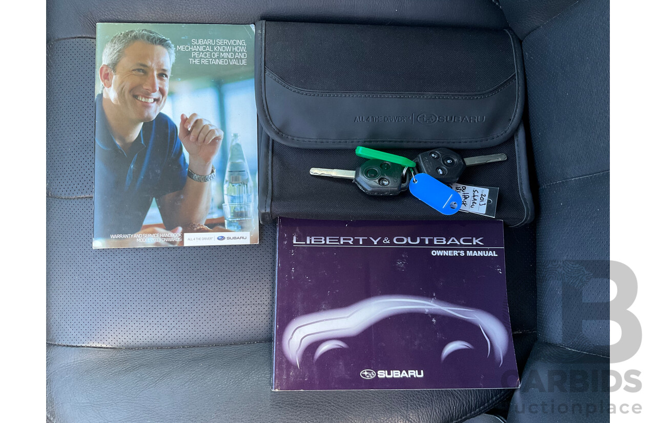 1/2013 Subaru Outback 2.5i (AWD) MY14 4d Wagon Black 2.5L