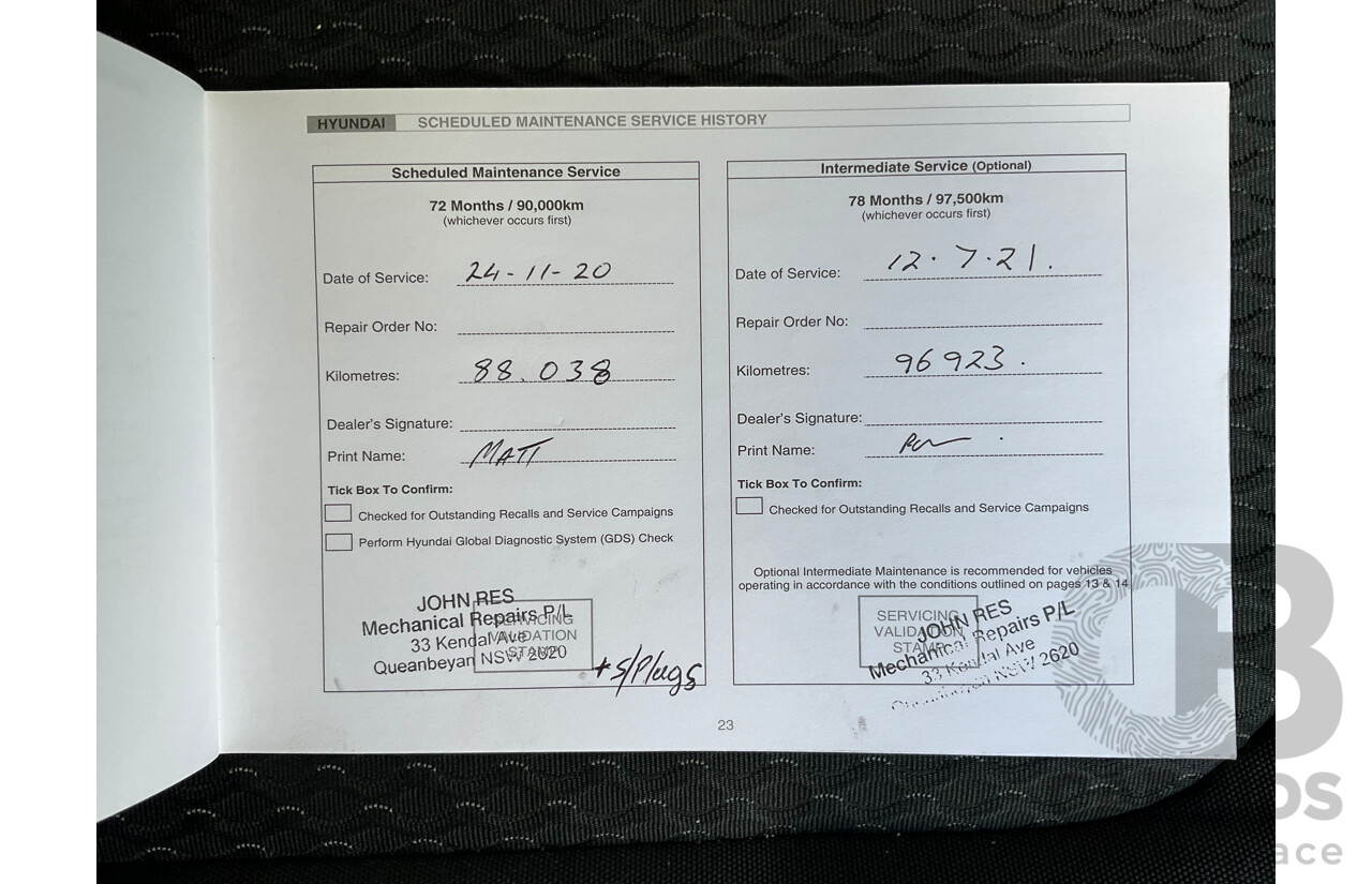 9/2011 Hyundai ix35 Active (FWD) LM MY11 4d Wagon Red 2.0L