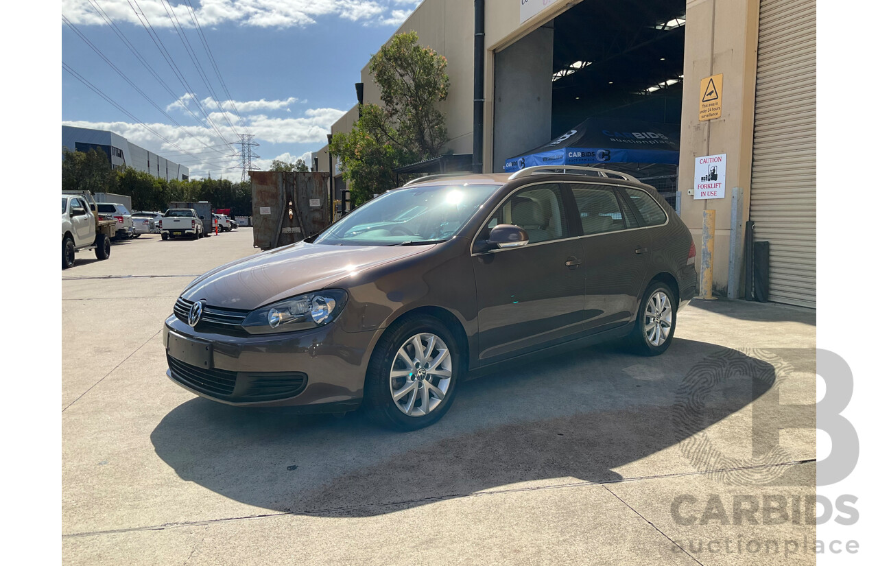 10/2011 Volkswagen Golf 118 TSI Comfortline 1K MY12 4d Wagon Toffee Brown Metallic Twincharged 1.4L