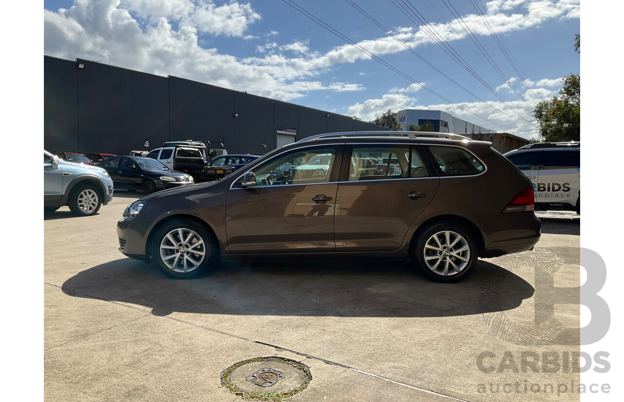 10/2011 Volkswagen Golf 118 TSI Comfortline 1K MY12 4d Wagon Toffee Brown Metallic Twincharged 1.4L