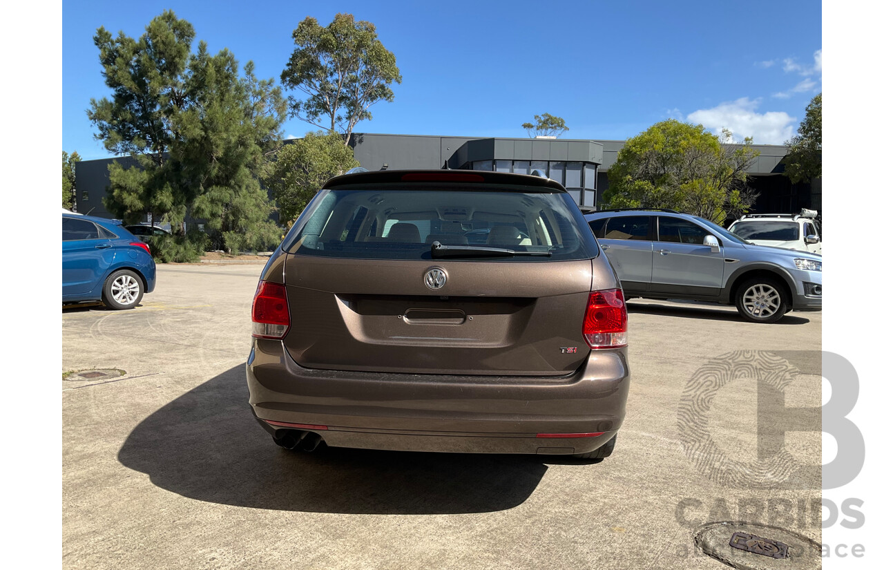 10/2011 Volkswagen Golf 118 TSI Comfortline 1K MY12 4d Wagon Toffee Brown Metallic Twincharged 1.4L
