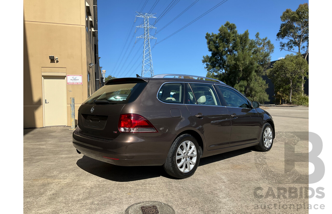 10/2011 Volkswagen Golf 118 TSI Comfortline 1K MY12 4d Wagon Toffee Brown Metallic Twincharged 1.4L